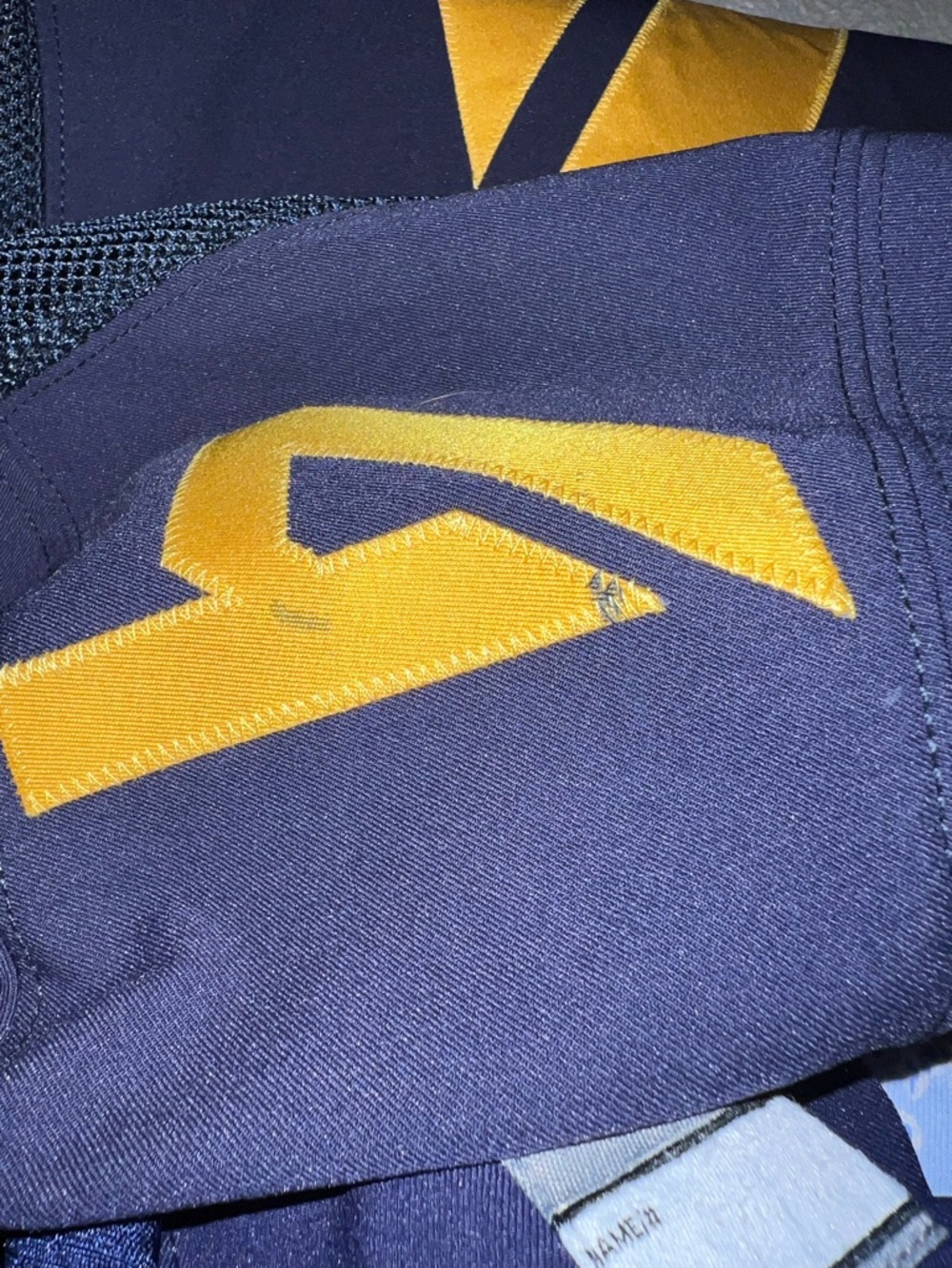 Nike West Virginia Mountaineers Player Issued Football Jersey Blue #4 WVU 42 L - Picture 14 of 14